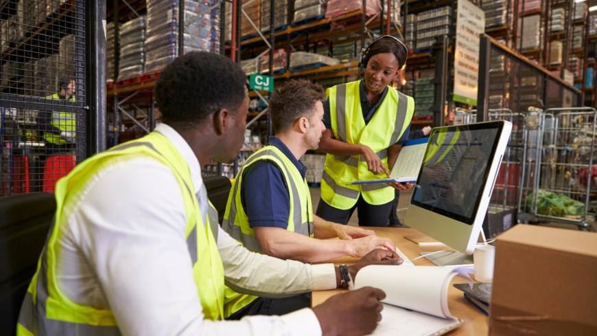 Workers discussing how to become un-fireable.